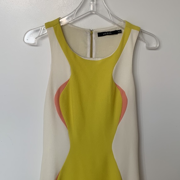 ARK & CO 1970's Style Colorblock Sleeveless Sheath Dress Size Medium - Picture 4 of 15